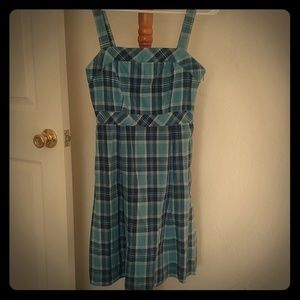 Cute blue plaid Gap sundress **EUC**